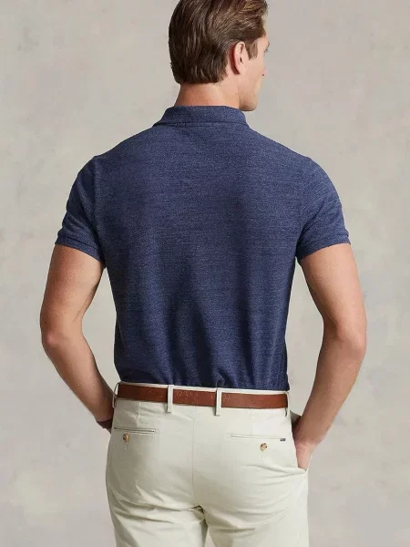 Меланжевое поло Polo Ralph Lauren