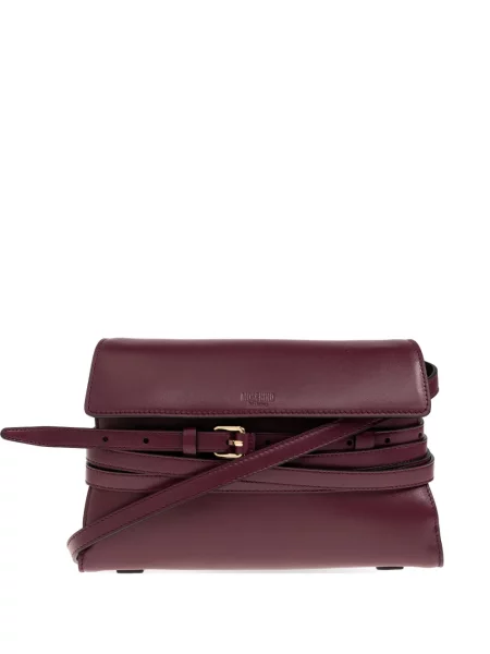 Geantă de mână Moschino cu cataramă cu bretele roșu