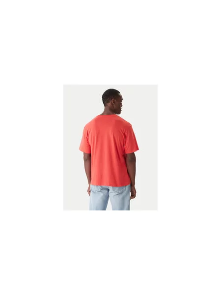 Jack & Jones Majica Holiday Cartoon Relaxed Fit rdeča