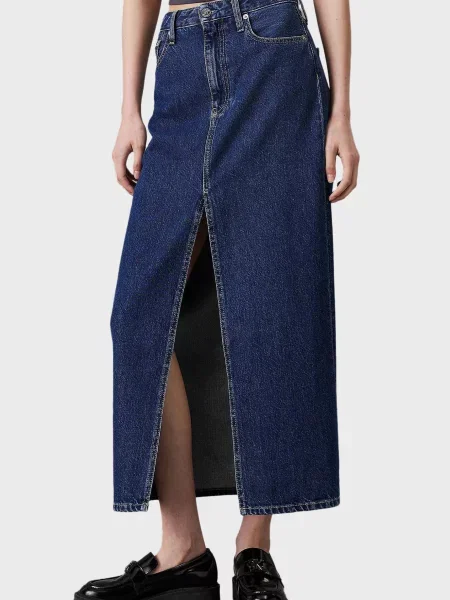 Джинсова спідниця Calvin Klein Jeans синя