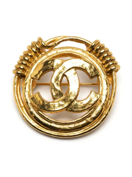 Brož Chanel Pre-owned zlatá