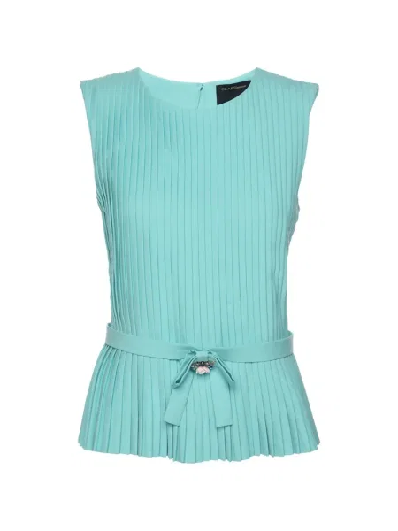 Top Cavalli Class plisat albastru