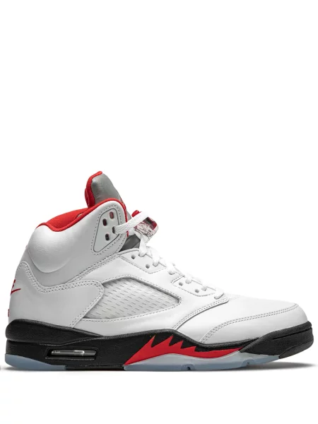 Sneakerși Jordan 5 Retro alb