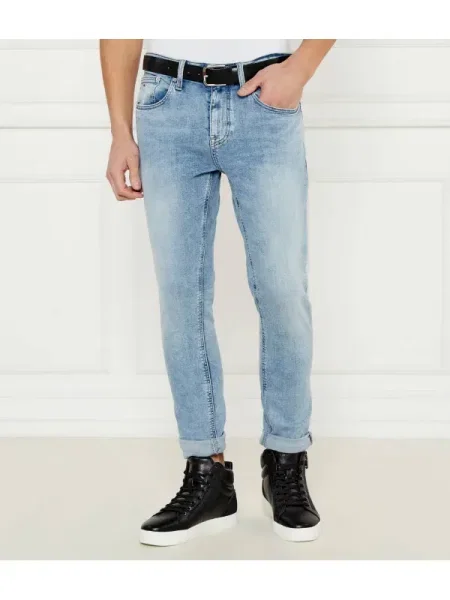 Tommy Jeans Blugi AUSTIN | Tapered fit albastru