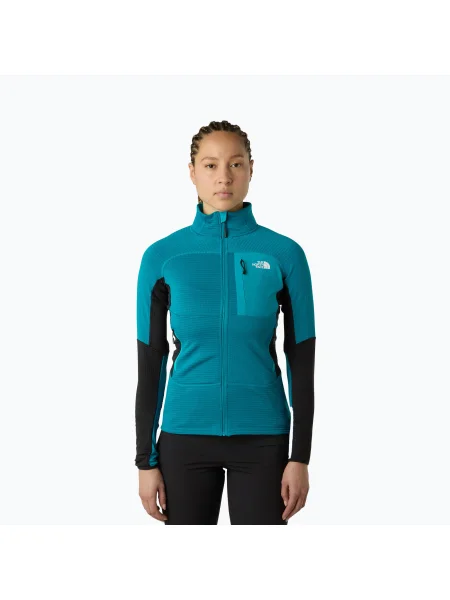 Bluză pentru femei The North Face Polartec Powergrid Stormgap Hoodie anthracite grey/tnf black negru