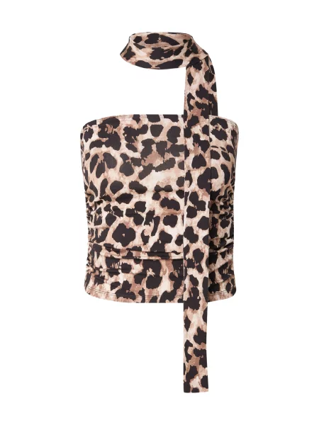 ABOUT YOU Top Valentine maro / maro cappuccino negru
