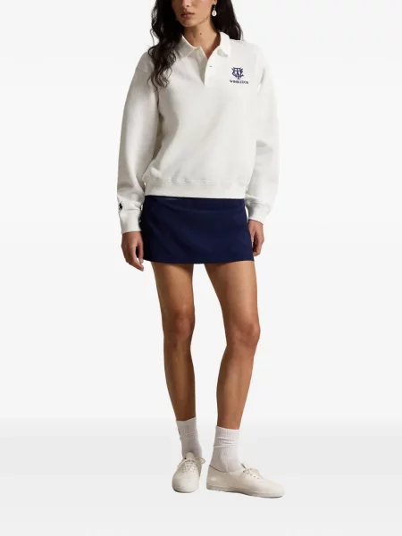 Велурени бягане с яка чорапи Polo Ralph Lauren синьо