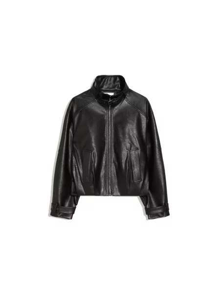 Bershka Geacă de primăvară-toamnă negru