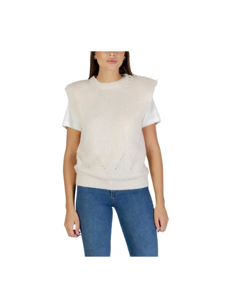 Sweter Ichi wełniany beżowy