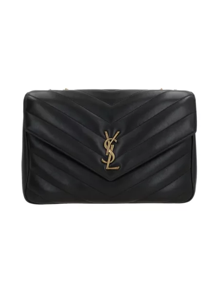 Torebka Saint Laurent skórzana czarna