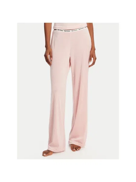 Juicy Couture Spodnji del pižame Vicky Flare Fit roza
