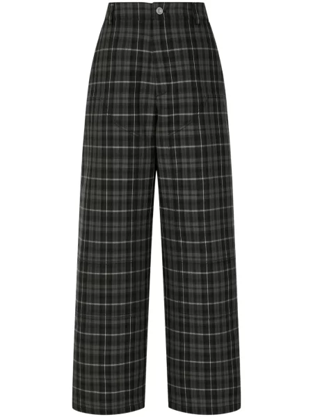 Pantaloni Studio Tomboy în carouri negru