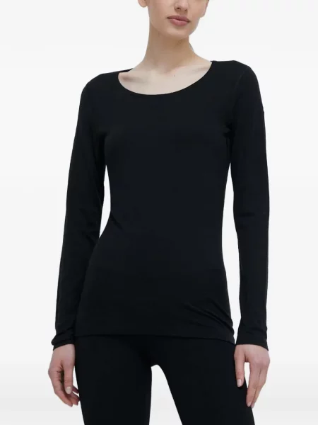 Lenjerie de corp termoactivă Icebreaker cu broderie negru