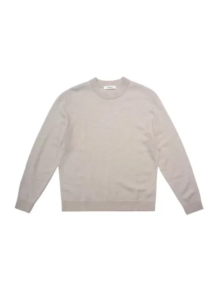 Sweter o kroju regular fit z dzianiny z czystej wełny merino model ‘TRAY’ Selected Homme beżowy