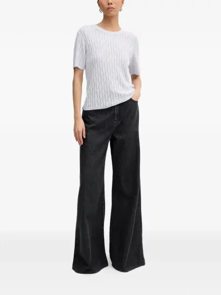 Tricou Patrizia Pepe scurt albastru