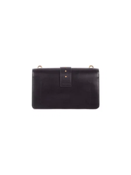 Pinko crossbody kabelka dámska kožená čierna