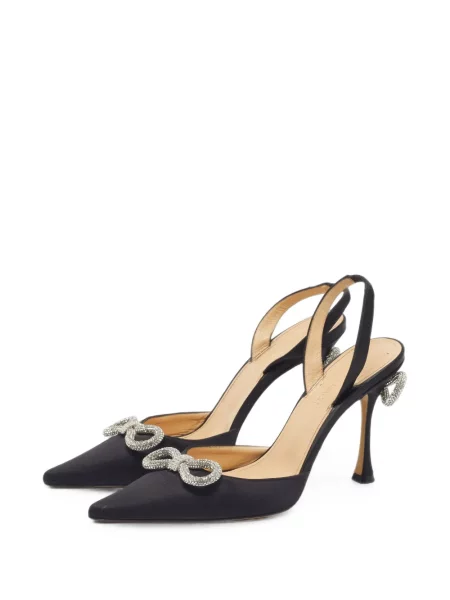 Pantofi cu toc Mach & Mach cu funde negru