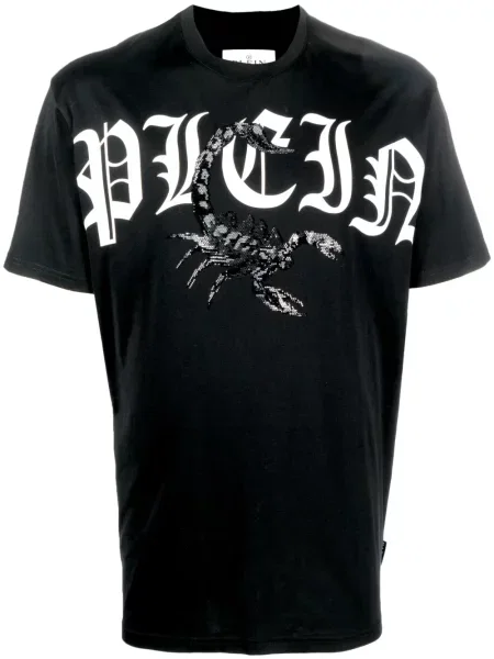 Tričko Philipp Plein s potiskem černé
