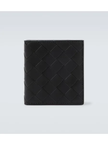 Usnjena denarnica Bottega Veneta zelena