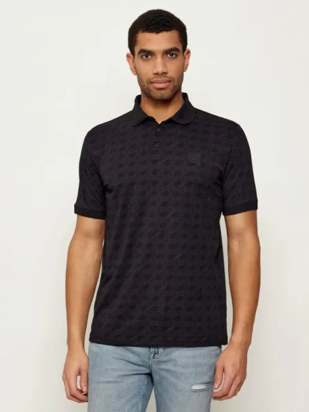 KARL LAGERFELD Tricou polo negru