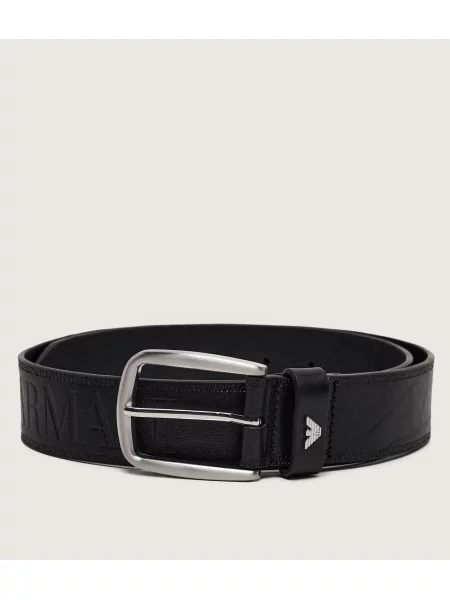Emporio Armani Curea de piele negru