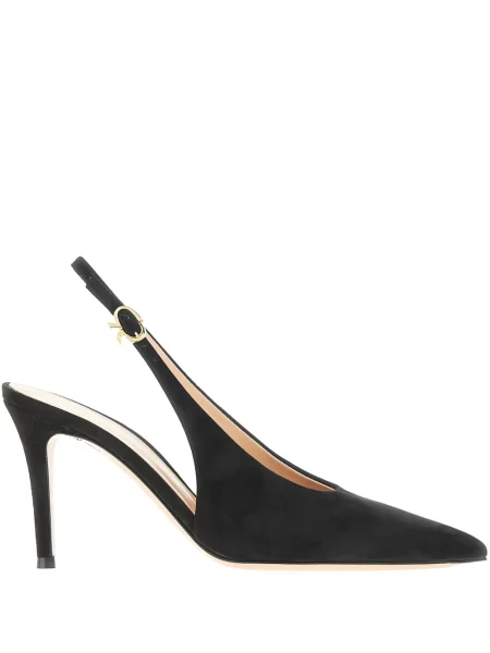 Pantofi cu toc Gianvito Rossi slingback negru