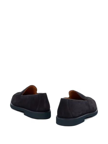 Pantofi loafer Doucal's din piele de căprioară albastru