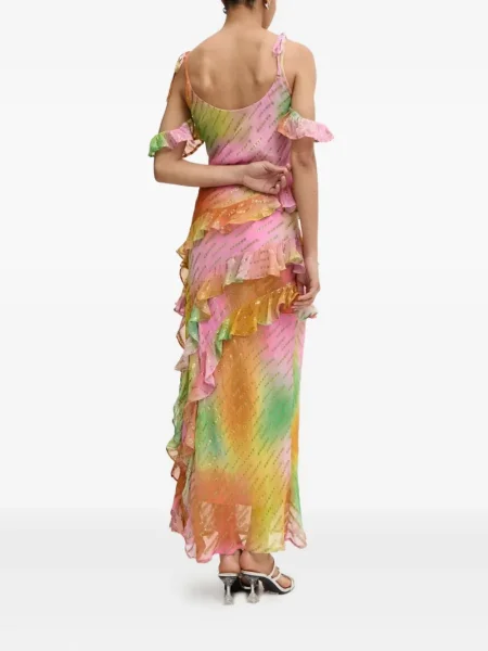Rochie Never Fully Dressed cu paiete de costum galben