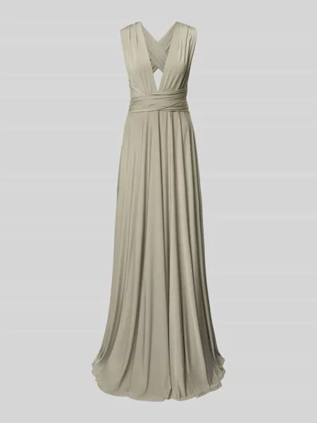 Długa sukienka z głębokim dekoltem w serek Rose Avenue