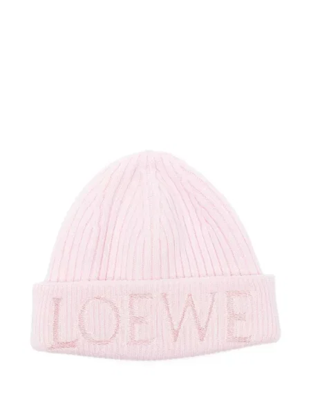 Шапка Loewe с автограф розово