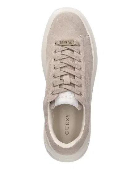 Sneakerși Guess din piele de căprioară