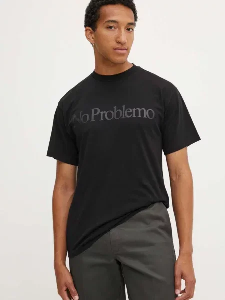 Aries t-shirt czarny z nadrukiem
