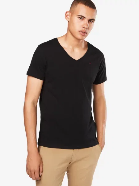 Tommy Jeans Majica Regular Fit črna