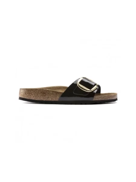 Klapki Birkenstock skórzane czarne
