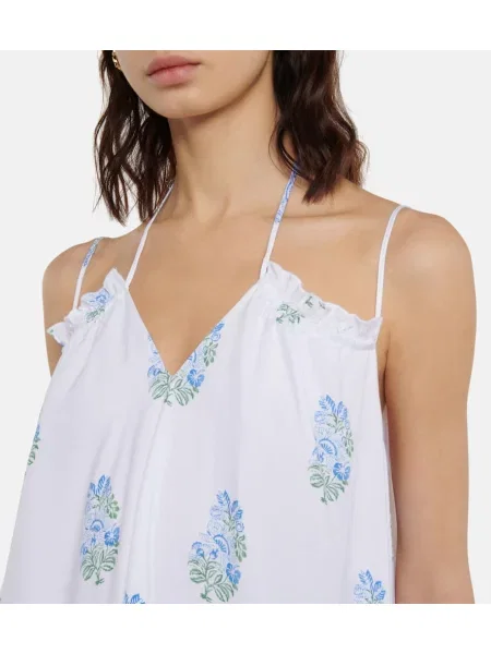 Rochie maxi Heidi Klein cu model floral de costum alb
