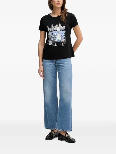 Tricou Dkny cu imagine negru