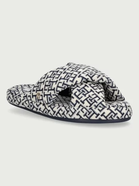 Tommy Hilfiger copati TH FEMININE HOUSE SHOES MONOGRAM modra