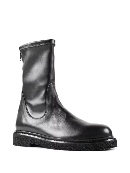 Cizme scurte Chuckies din piele negru
