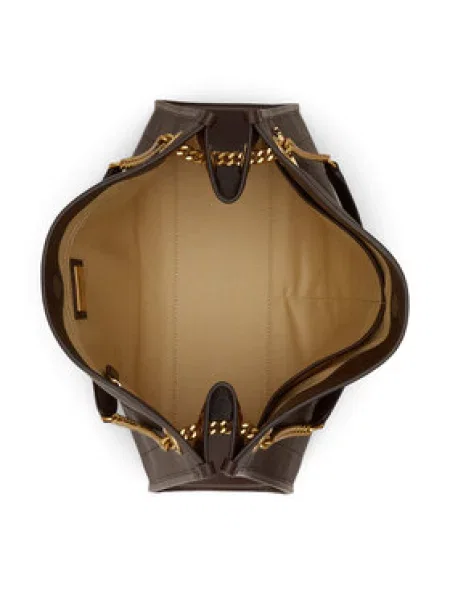LAUREN RALPH LAUREN Ročna torba Temno rjava