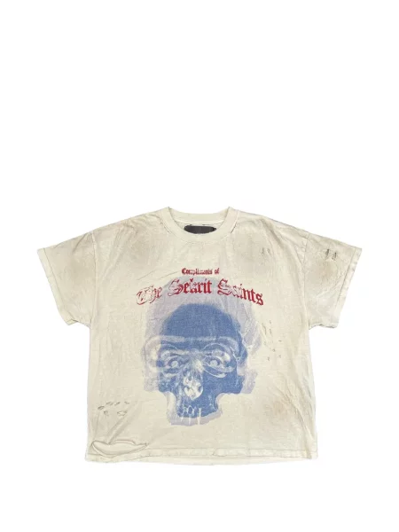 Tricou Sekrit zdrențuiți alb