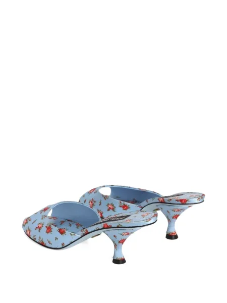 Sandale Dolce & Gabbana din satin albastru