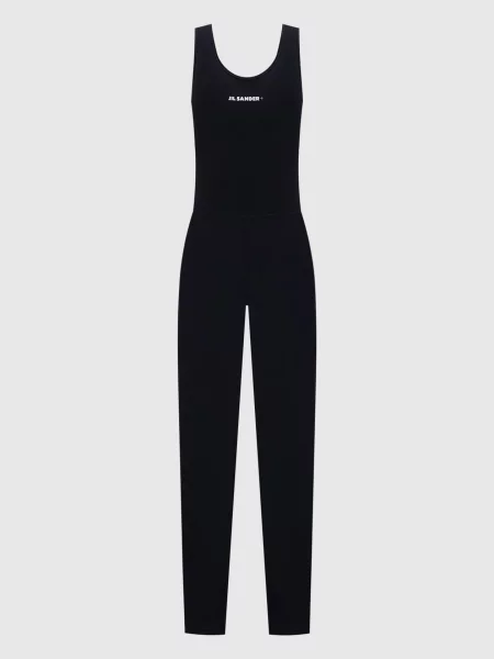 Комбінезон з принтом логотипа Jil Sander чорний