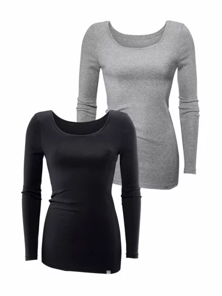 BENCH Tričko šedá černá