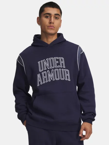 Hoodie Under Armour iz flisa modra