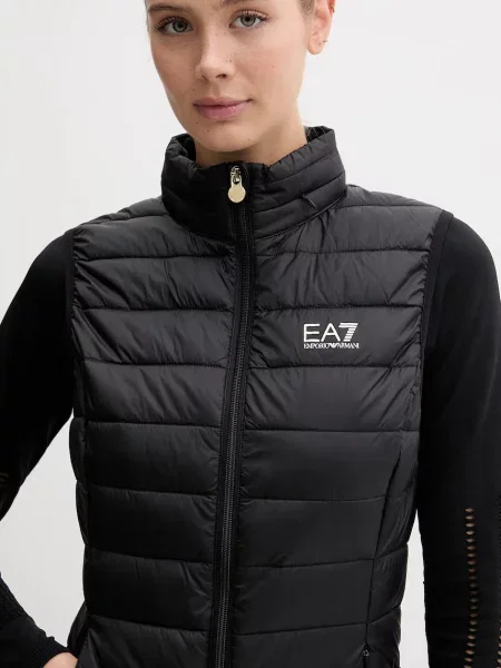 Жилет Ea7 Emporio Armani с капюшоном черный