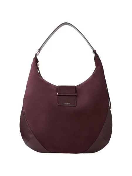 Τσάντα hobo Jimmy Choo σουέτ καφέ
