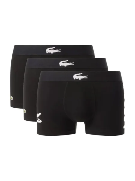 Pánske boxerky Lacoste 3 páry black/white/black/black čierna