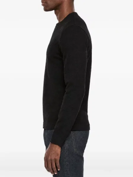 Lung pulover Brunello Cucinelli cu decolteu rotund negru