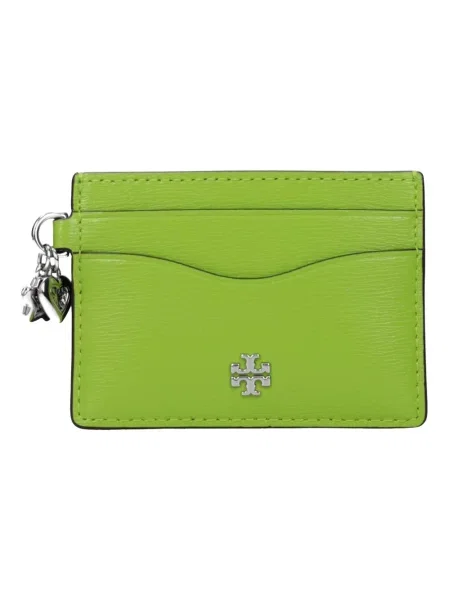 Portfel Tory Burch skórzany zielony