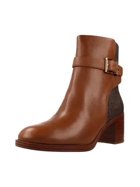 Botki Michael Kors skórzane brązowe